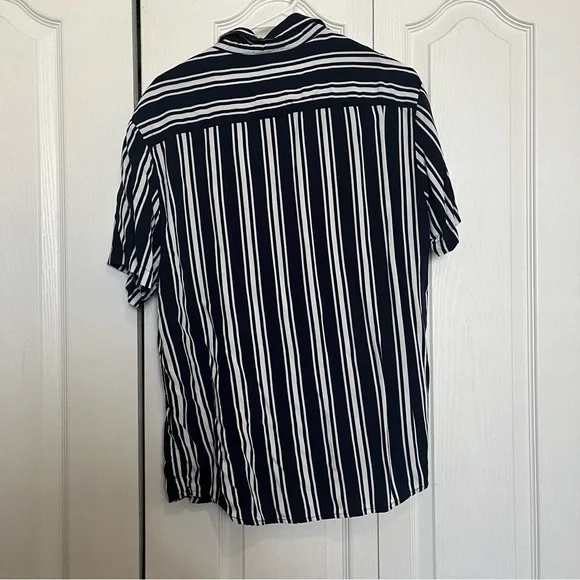 Denim & Flowers Blue and White Striped Shirt (Box C) - Picture 5 of 5